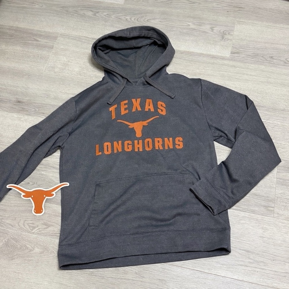 🧡🤘🏽🤘🏽💜 Texas Longhorns Hoodie/Sweatshirt | Gray & Burnt Orange | Medium